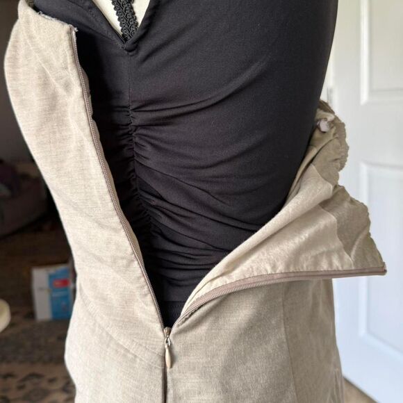 Olivaceous Women's Tan strapless button detail corset top, size medium - Picture 5 of 8